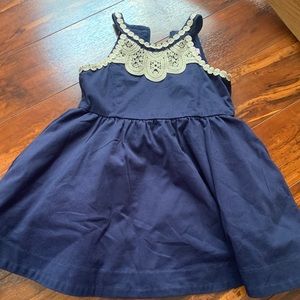 Lilly Pulitzer navy and gold dress size 4